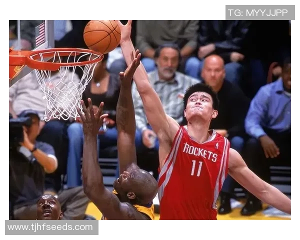 姚明在NBA赛场的扣篮与盖帽瞬间回顾，展现巨人风范与篮球魅力